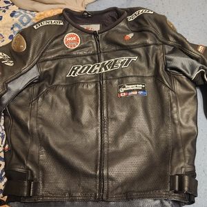 Joe Rocket leather motorcycle jacket